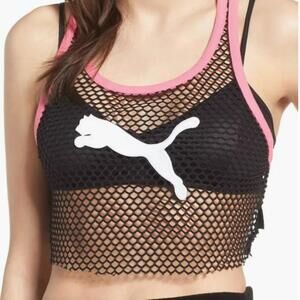 Puma x Fenty Rihanna Mesh Cropped Tank M Medium Gym Performance Festival